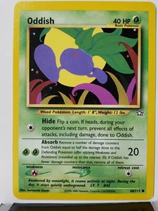 Oddish 68/111 - VLP / NM - Neo Genesis Pokemon Card - Sumiyoshi Kizuki Art - Picture 1 of 2