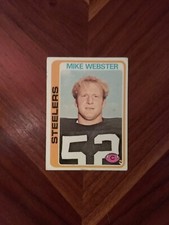 1978 Topps Pittsburg Steelers Mike Webster Card 351