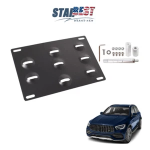 Tow Hook License Plate Bracket For Mercedes-Benz GLK GLC GLA 2010-2020 C E New - Picture 1 of 11