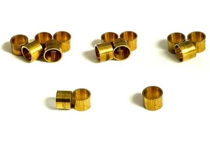 SNOOKER or POOL CUE BRASS FERRULES For GLUE / STICK on TIPS 9 - 10mm FERRULES - Picture 1 of 11