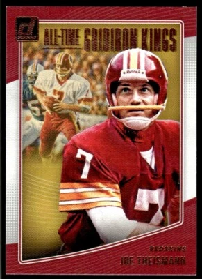 2018 Donruss All-Time Gridiron Kings Joe Theismann Washington Redskins #AGK-16 - Image 1 of 2