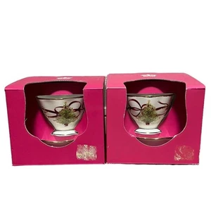 Juego de pares de platillos de árbol de Navidad Royal Albert Old Country Roses - Imagen 1 de 17