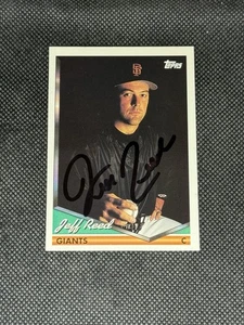 Jeff Reed San Francisco Giants 1994 Topps Signed Auto Card #291 ~ COA - Picture 1 of 3