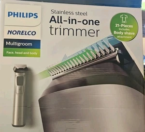 Philips Norelco All-in-One Trimmer With Body Shave Attachments & Bag MG7796/40 - Picture 1 of 11