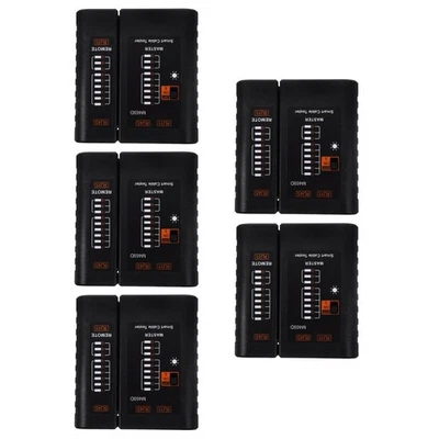  5 Count Lan Kabel Prüfgerät Netzwerkkabeltester Telefonleitungstester - Bild 1 von 4