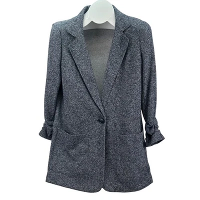 Chaqueta Blazer Tommy Hilfiger Para Mujer Gris Tweed Talla 8 Foto 1 de 4
