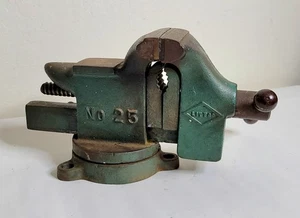 Vintage Littlestown No.25 Swivel Base Vise, 3 1/2" jaws plus  Pipe Jaws VGC USA - Imagen 1 de 16