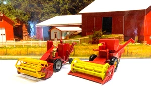 MATCHBOX.FARM.K/S MASSEY FERGUSON 780 SPECIAL COMBINE.CLAAS COMBINE HARVESTER - Picture 1 of 15