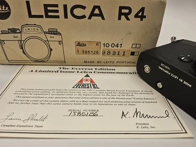 CUERPO DE CÁMARA LEICA R4 EVEREST 82 EDICIÓN LIMITADA **¡SOLO 200 HECHOS!! COLECCIÓN Foto 1 de 4
