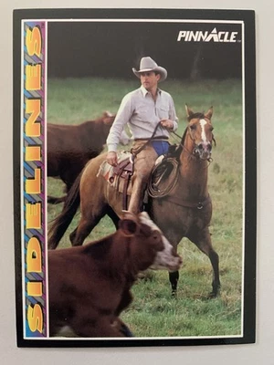NOLAN RYAN RANGERS 1992 PINNACLE SIDELINES CATTLE RANCHER CARD #294 - Image 1 of 3