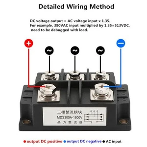 1600V整流桥 高温整流器 MDS整流桥 三相整流桥 均匀散热基板 强导电性设计 抗火自熄材料 智能方型芯片 稳定可靠性能 适合开关电源输入 - Photo 1/54