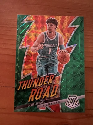 2022-23 Mosaic - LaMelo Ball #16 Green Mosaic Prizm (Thunder Road Insert) - Image 1 of 2