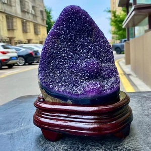 Amatista uruguaya - Racimo de cristal druzy - 5,69 lb - Imagen 1 de 14