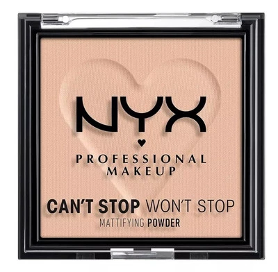 NYX Pro Makeup Can't Stop Won't Stop Mattifying Pressed Powder - 04 Medium - Image 1 of 3