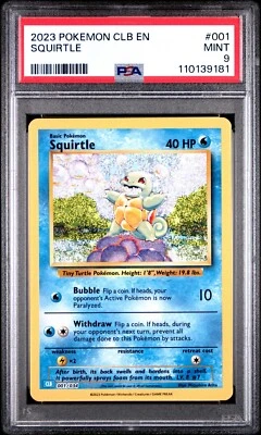 2023 Pokémon CLC Classic Squirtle #001 PSA 9 Mint Blastoise & Suicune EX Deck - Image 1 of 2