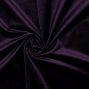 Plush Velvet Velour Fabric Material Bright Purple - Picture 1 of 1