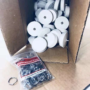 PACK DE 50 TAPONES DE DRENAJE DE GOMA DE FONTANERO CON ANILLO DE METAL 1-5/8" - Imagen 1 de 6