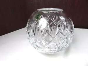 Florero Waterford Crystal Lismore Rose Bowl Cristal Transparente Nuevo Sin la caja - Imagen 1 de 8