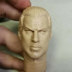Blank Hot 1/6 Scale Martial Arts Superstar Steven Seagal Head Sculpt Unpainted