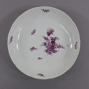 Cuenco Nymphenburg bandeja para servir cesta púrpura decoración floral 26 cm - Imagen 1 de 7