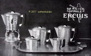 PUBLICITE ERCUIS ORFEVRERIE SERVICE SPIRALE CENTAURE DE 1931 FRENCH AD PUB RARE - Imagen 1 de 1