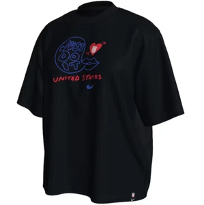 Nike Women's USA Just Do It Spring Soccer Tee Black Size M - Picture 1 of 3