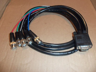 Video Cable HD15-M (VGA) to 5-BNC RGB 5.5 ft open box - Image 1 of 4
