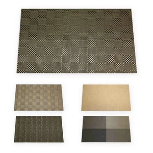 Set de Plazas Noble Patrón Trenzado Anguloso Aprox. 30x45 CM Mesa Platillo Dolly - Imagen 1 de 9