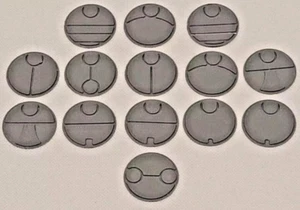 42pcs - 25mm Tau Empire Army Base Toppers compatible with Warhammer 40K Job Lot - Picture 1 of 2