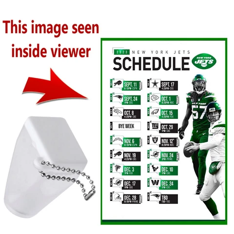 New York Jets 2023 Schedule Keychain Viewer Secret Image Cover