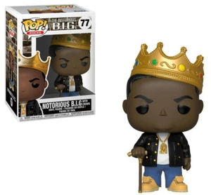 NOTORIOUS B.I.G With Crown Biggie Smalls Funko POP! #77 NEW (K) - Picture 1 of 1