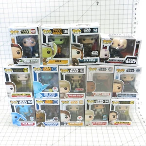 Lote de 14 Funko Pops Star Wars en caja, Han Luke Vader Chewie Yoda Max Rebo y más - Imagen 1 de 15