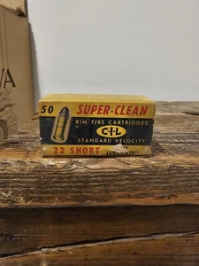 CIL - SUPER CLEAN - 22 LONG RIFLE (DRY LUBRICATED) - AMMO. BOX (Empty) - Picture 1 of 7