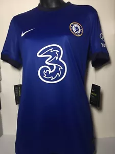New Nike Women Chelsea FC 20/21 Home Soccer Jersey Blue Size L CD4399-496 - Picture 1 of 6