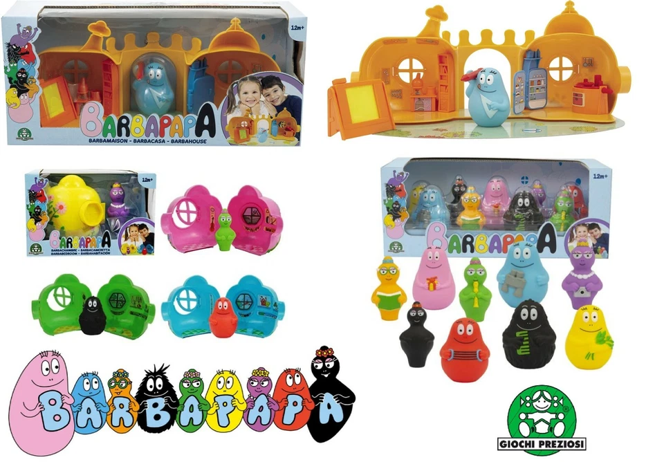 BARBAPAPA CASA ACCESSORI E PERSONAGGI IN PLASTICA 8/10 CM FIGURES PLAYSET - Image 1 of 1