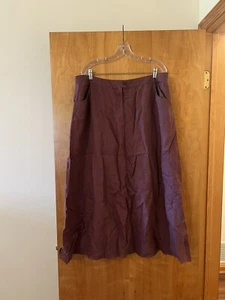 J. Jill Linen Skirt Long Modest Church Pockets Vintage NWT Size XL Tall XLT - Picture 1 of 13