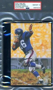 Frank Gifford Gem Mint 10 PSA DNA Slabbed Signed Goal Line Autograph GLAC - Picture 1 of 1