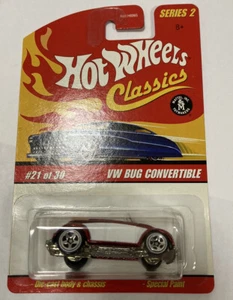 Hot Wheels Classics Series 2 VW Bug Convertible 21 of 30 Cars 1/64 FREE SHIPPING - Picture 1 of 5