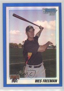 2010 Bowman Chrome Prospects Blue Refractor /250 Wes Freeman #BCP64