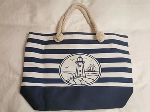 Maritime Strandtasche in XXL - Bild 1 von 6