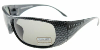 Serengeti LARINO Carbon Fiber / Polarized Phd CPG Sunglasses 7710 64mm - Image 1 of 3