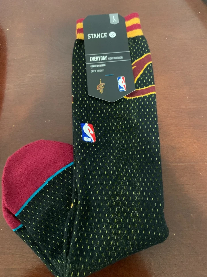 Stance Mens Cleveland Cavaliers Stance Jersey Crew Socks Large 9-12