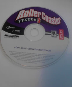 Rollercoaster Tycoon 3 (PC, 2004) disk & manual - Picture 1 of 9