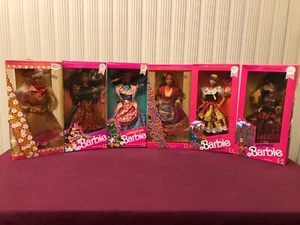 Barbie, Dolls of the World Collection, 6 Barbies, NRFB, '90 -'92 - Bild 1 von 19