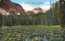 Postcard Chickadee Lake Wild Basin Rocky Mountain National Park Colorado Linen