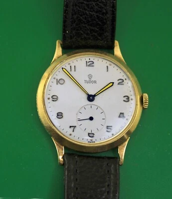 Reloj para hombre Tudor by Rolex vintage de 1930 con esfera original de oro macizo ロレックス Foto 1 de 4