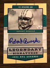 Robert Brazile 2004 Upper Deck NFL Legends auto card Houston Oilers