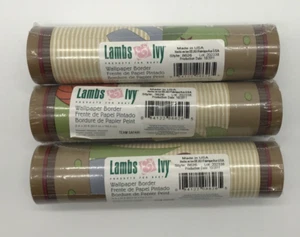 Lambs & Ivy Decorative Wallpaper Borders Team Safari 8” x 30’ Lot of 3 - Picture 1 of 8