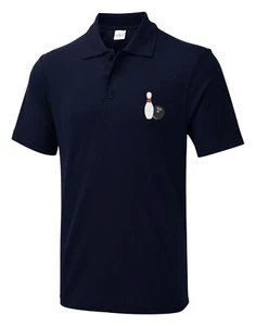 Camisa polo bordada de bolos deportes amantes de los bolos divertida camisa de regalo - Imagen 1 de 3
