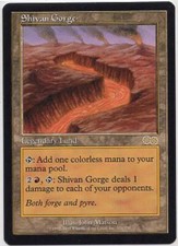 SHIVAN GORGE X1  MAGIC Mtg URZA'S GORGE  NEAR MINT (NM) UNPLAYED!